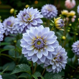 Георгин Акварель купить по цене от 680р. в интернет-магазине «Посадика» с доставкой почтой в в Красноярске и по всей России – [изображение №1].